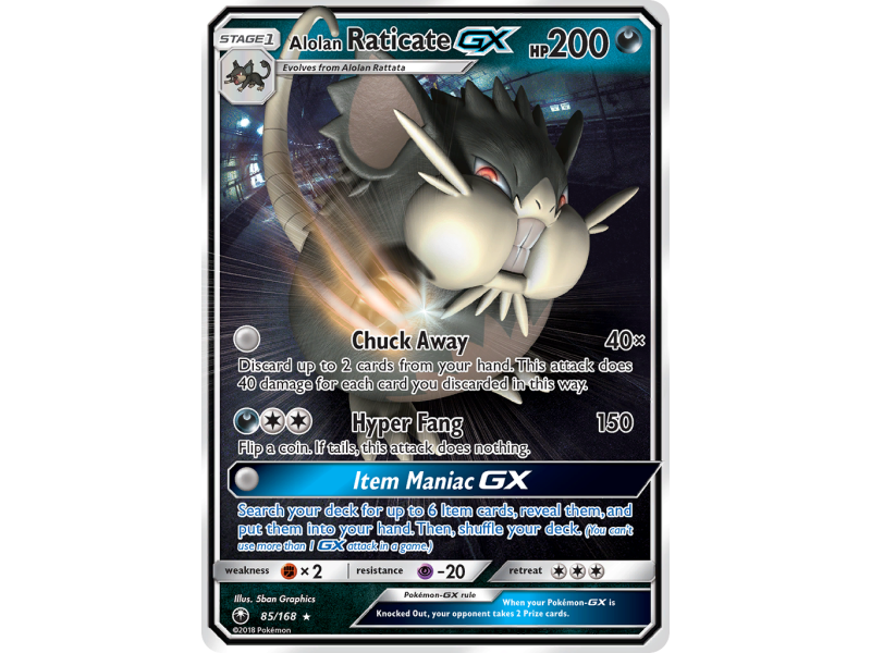 Alolan Raticate-GX (Holo)