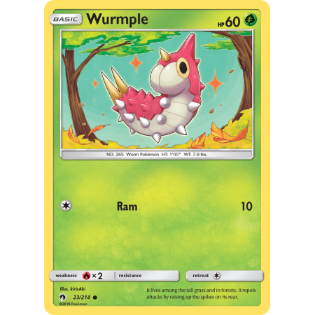 Wurmple (Reverse Holo)