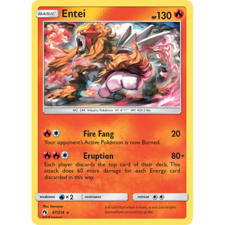 Entei (Reverse Holo)