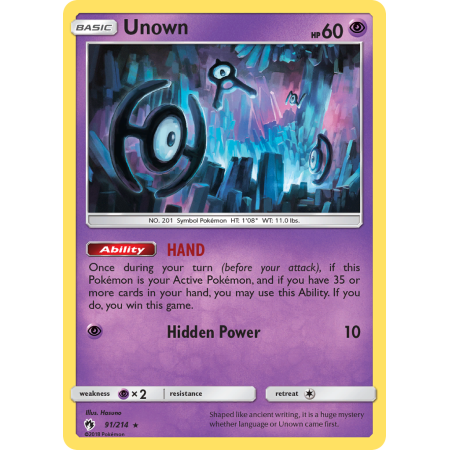 Unown (Reverse Holo)
