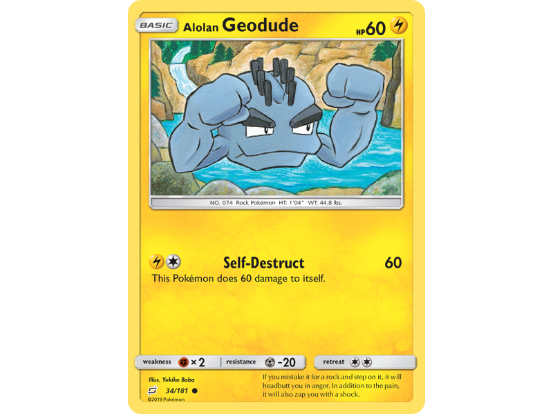 Alolan Geodude (Reverse Holo)