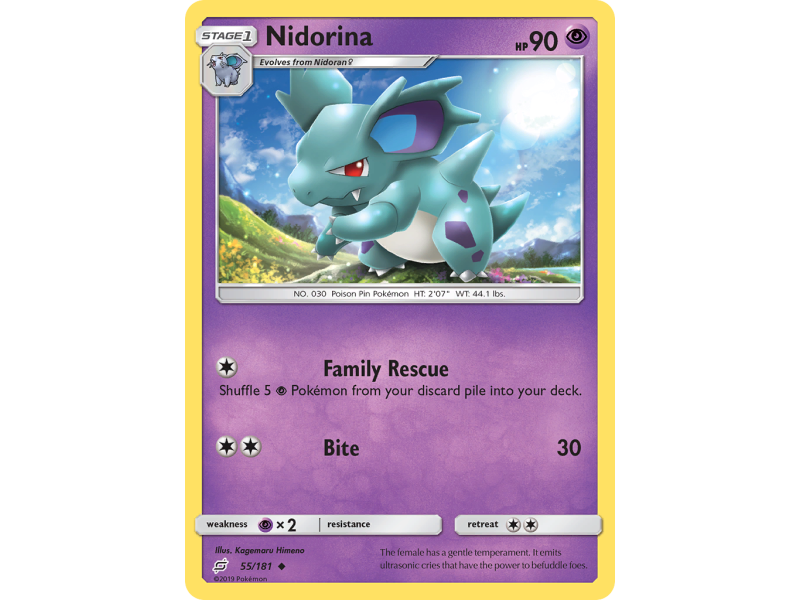 Nidorina (Reverse Holo)