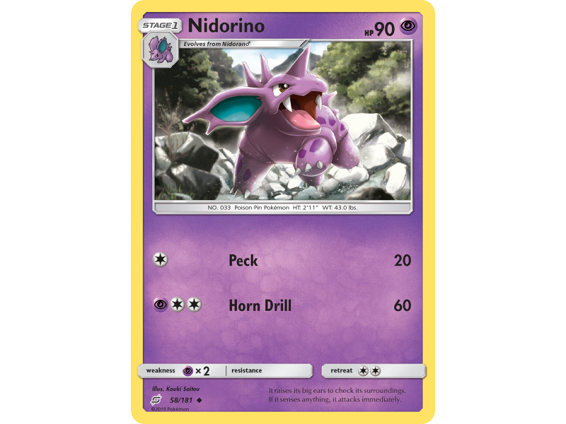 Nidorino (Reverse Holo)