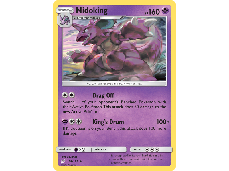 Nidoking (Reverse Holo)