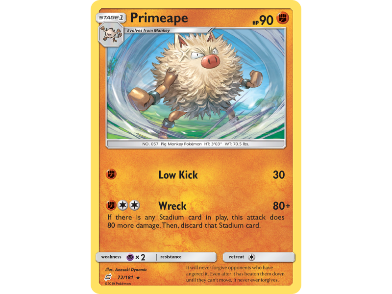 Primeape (Reverse Holo)