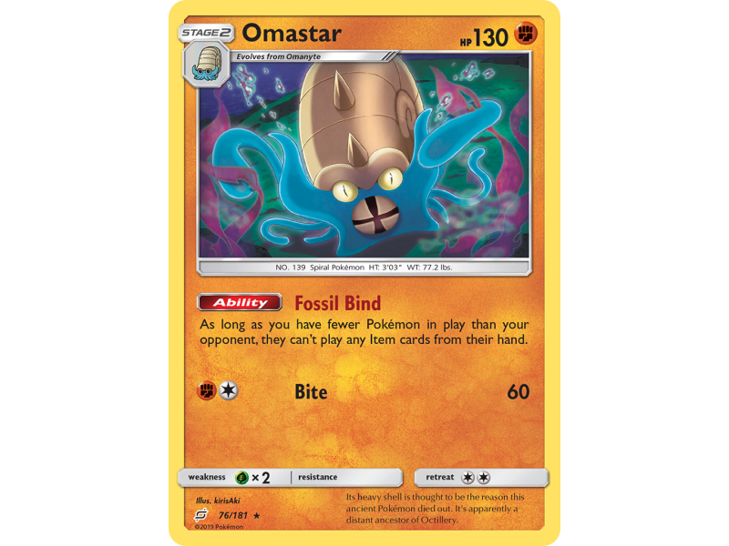 Omastar (Reverse Holo)