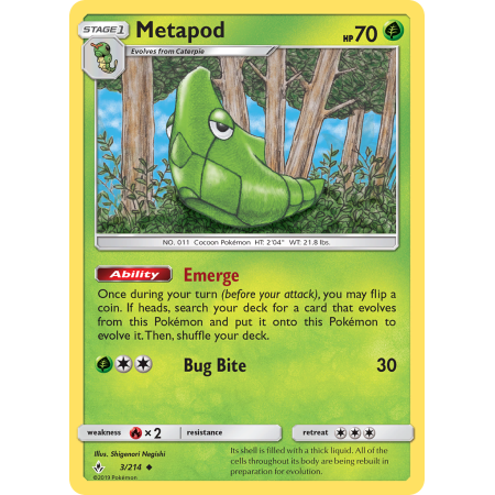 Metapod (Reverse Holo)