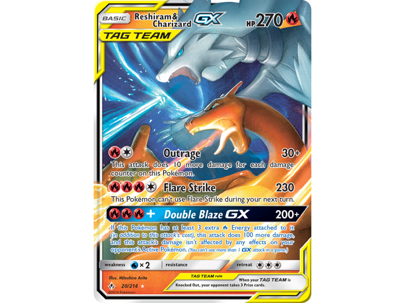 Reshiram & Charizard-GX (Holo)