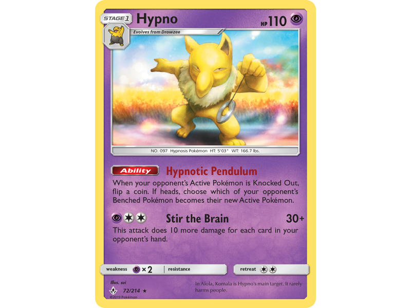 Hypno (Reverse Holo)