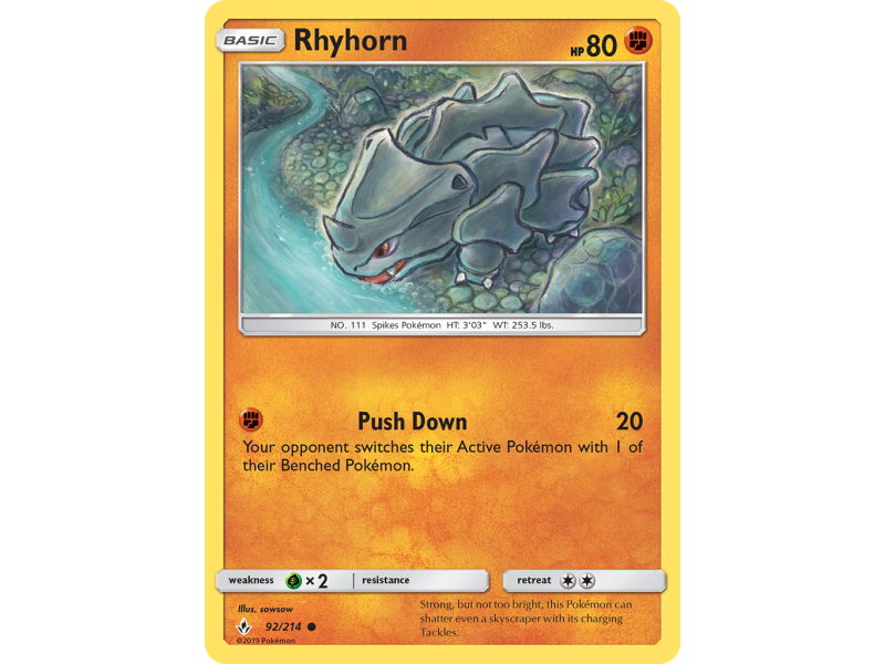 Rhyhorn (Reverse Holo)