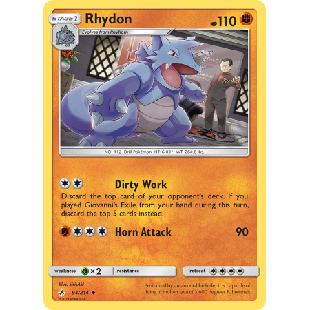 Rhydon (Reverse Holo)