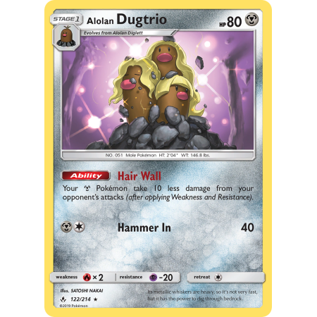 Alolan Dugtrio (Reverse Holo)