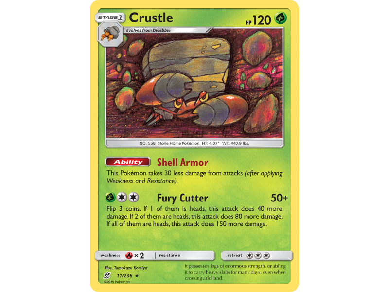 Crustle (Reverse Holo)