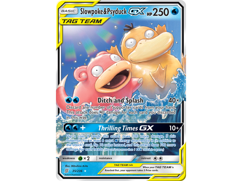 Slowpoke & Psyduck-GX (Holo)