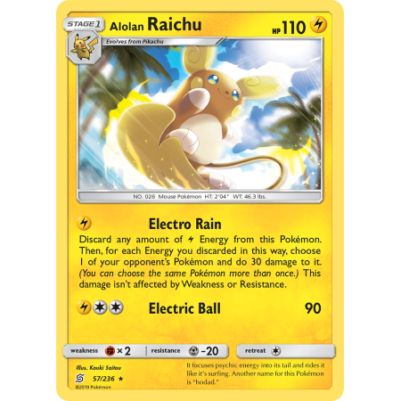Alolan Raichu (Reverse Holo)