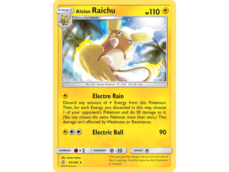 Alolan Raichu (Reverse Holo)