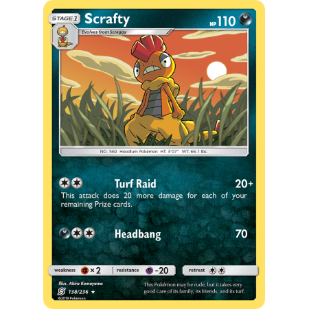 Scrafty (Reverse Holo)