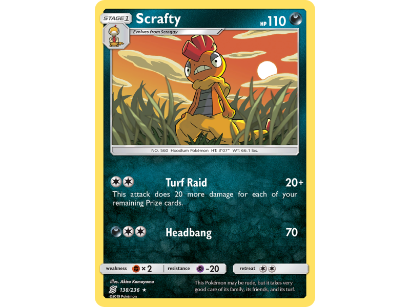 Scrafty (Reverse Holo)