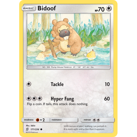 Bidoof (Reverse Holo)