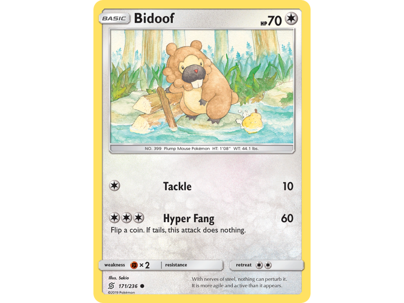 Bidoof (Reverse Holo)