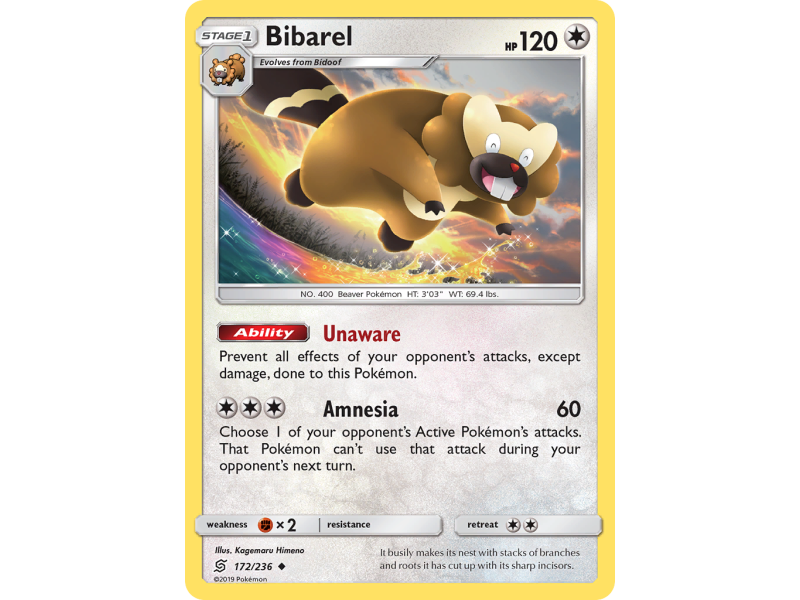 Bibarel (Reverse Holo)