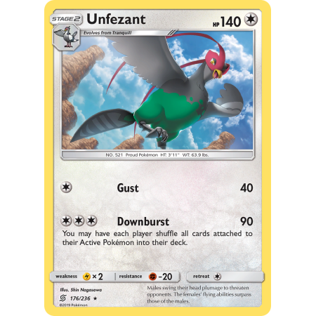 Unfezant (Reverse Holo)