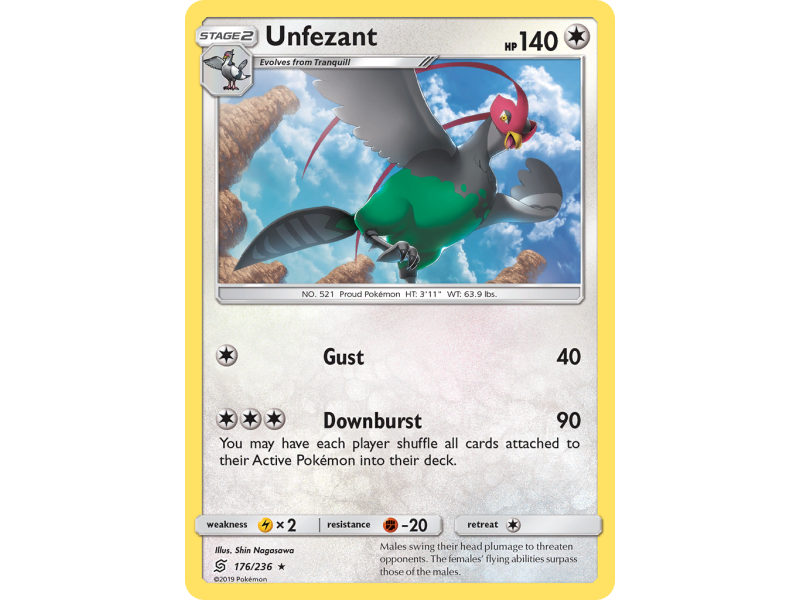 Unfezant (Reverse Holo)