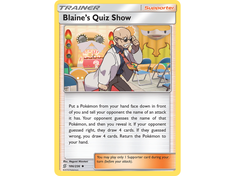 Blaine's Quiz Show (Reverse Holo)