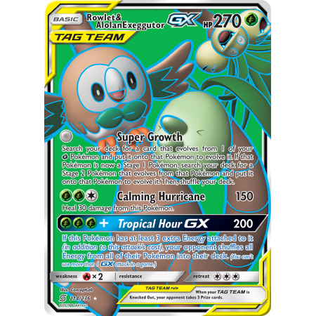 Rowlet & Alolan Exeggutor-GX