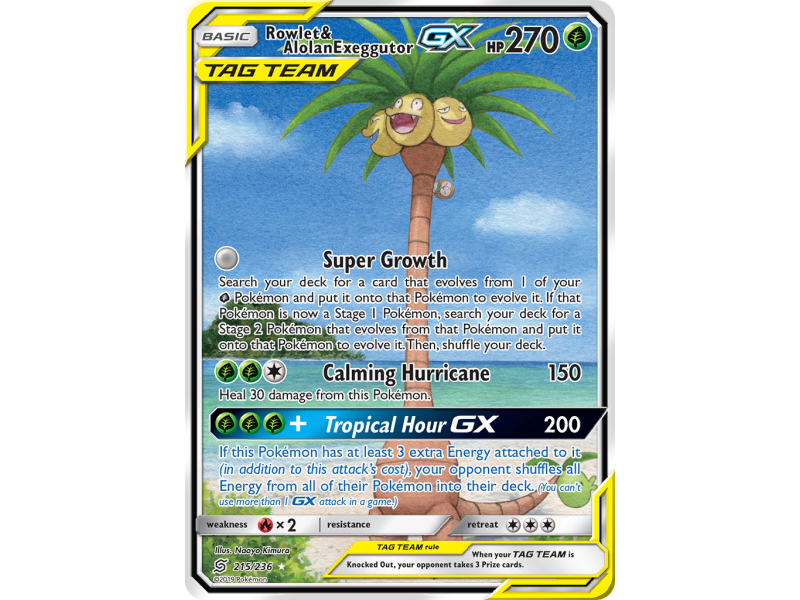 Rowlet & Alolan Exeggutor-GX