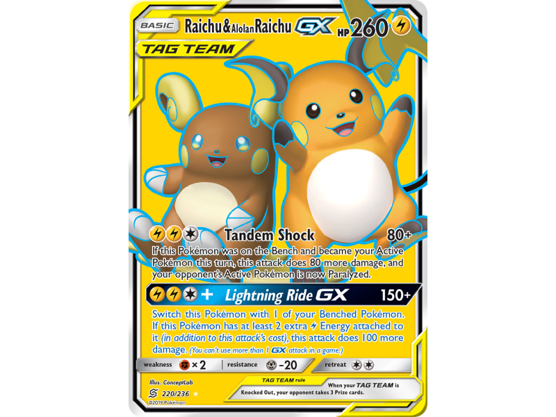 Raichu & Alolan Raichu-GX