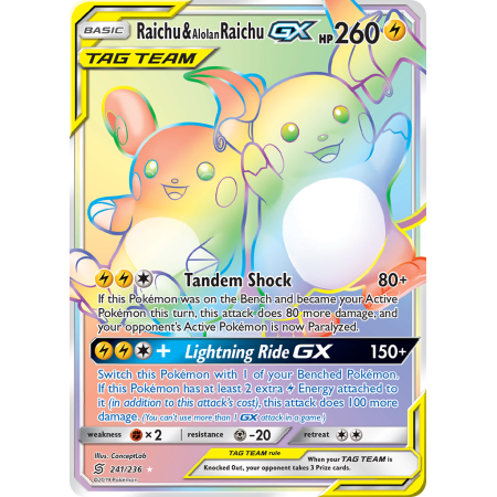 Raichu & Alolan Raichu-GX