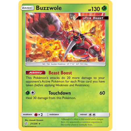 Buzzwole (Reverse Holo)