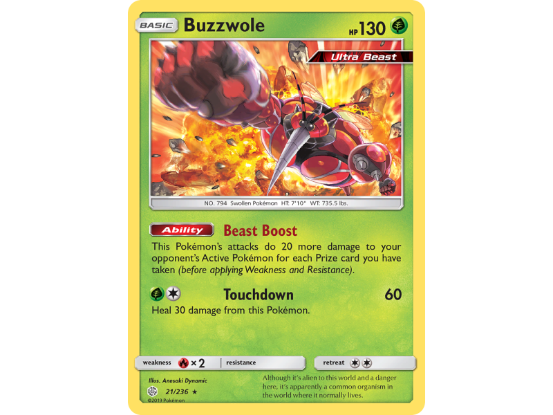 Buzzwole (Reverse Holo)