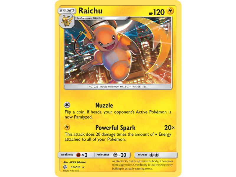 Raichu (Reverse Holo)