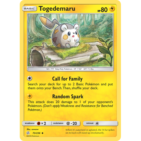 Togedemaru (Reverse Holo)