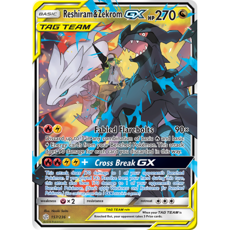 Reshiram & Zekrom-GX (Holo)
