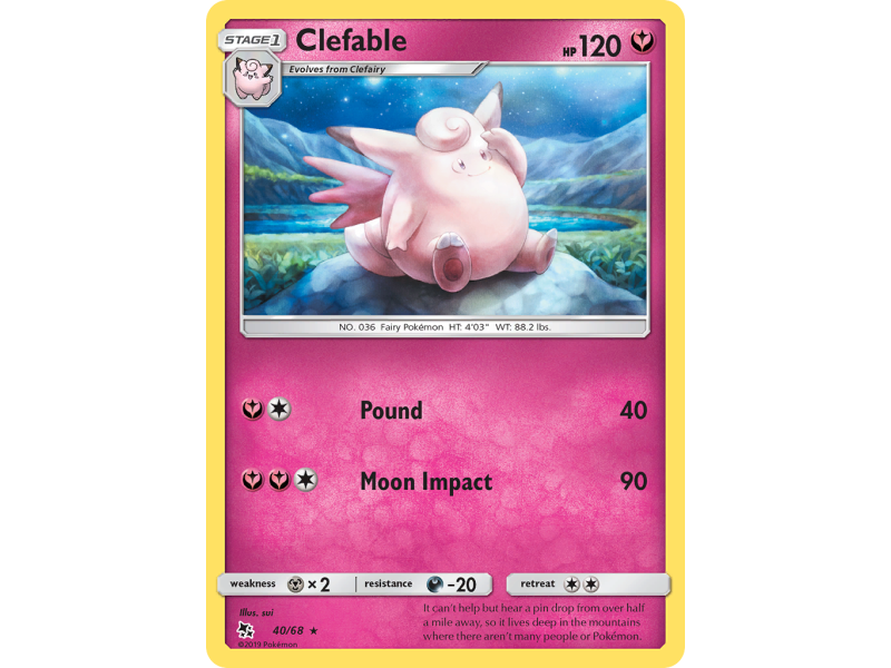 Clefable (Reverse Holo)