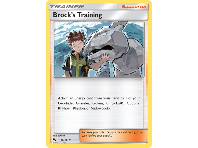 Brock's Training (Reverse Holo)