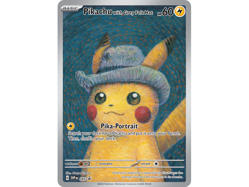 Pikachu with Grey Felt Hat