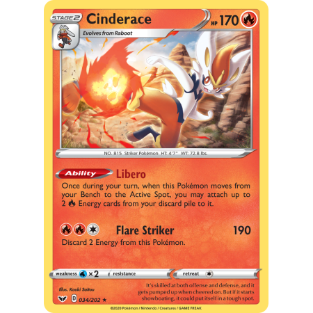 Cinderace (Reverse Holo)