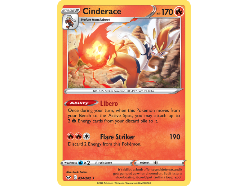 Cinderace (Reverse Holo)