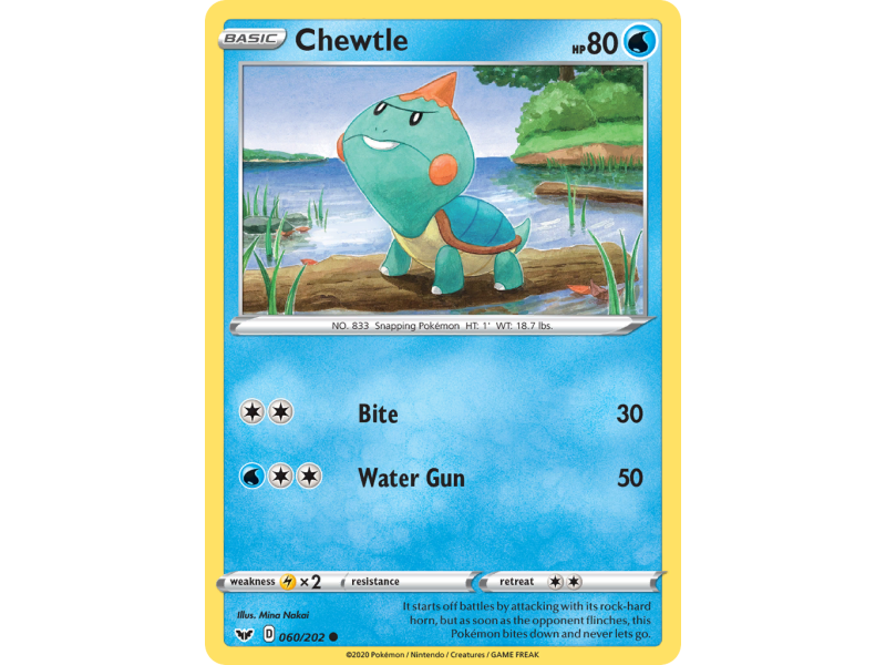 Chewtle (Reverse Holo)