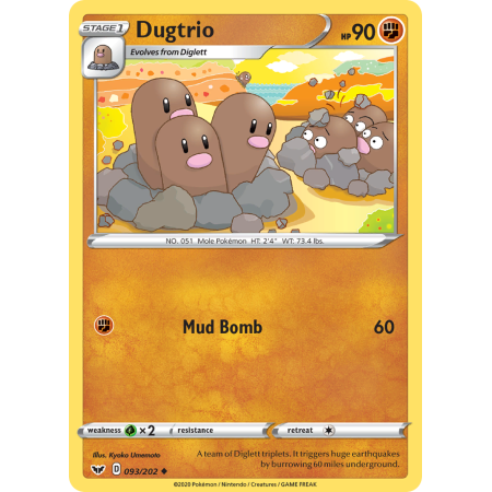 Dugtrio (Reverse Holo)