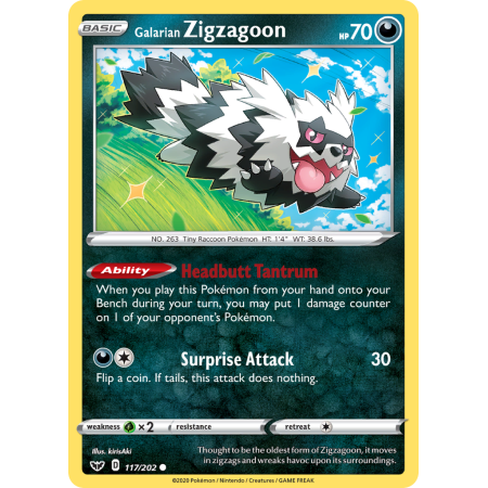 Galarian Zigzagoon (Reverse Holo)