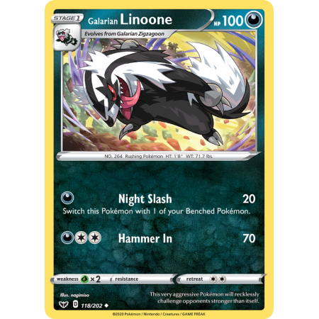 Galarian Linoone (Reverse Holo)