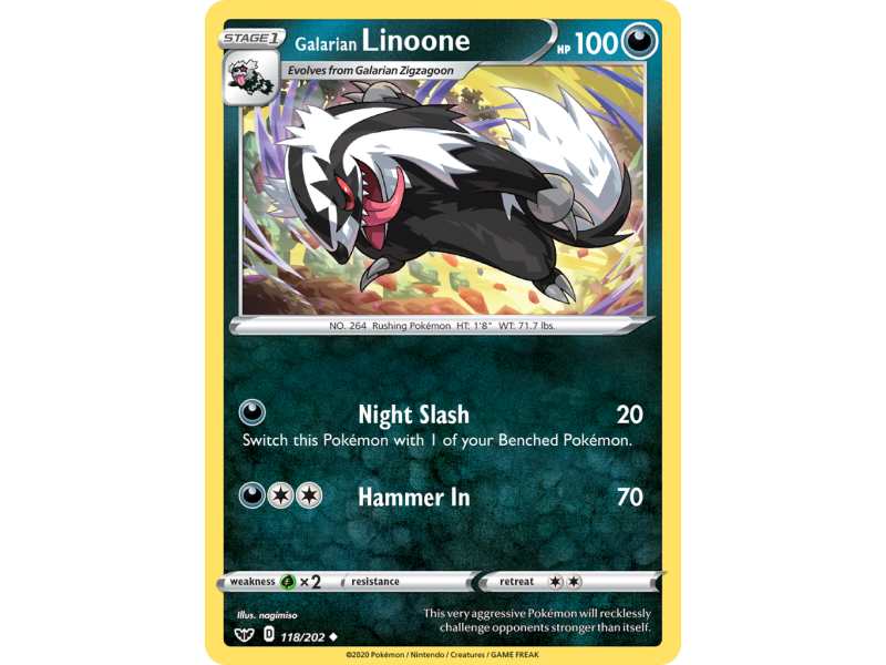 Galarian Linoone (Reverse Holo)