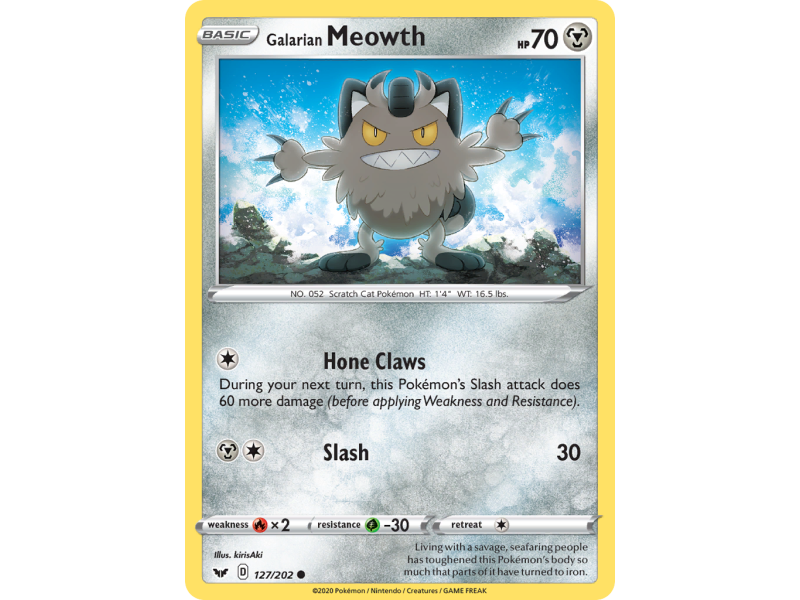 Galarian Meowth (Reverse Holo)