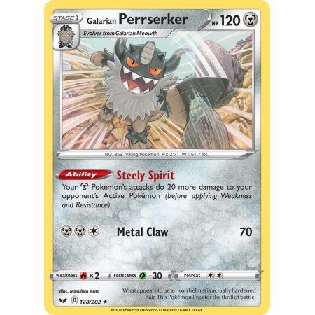Galarian Perrserker (Reverse Holo)
