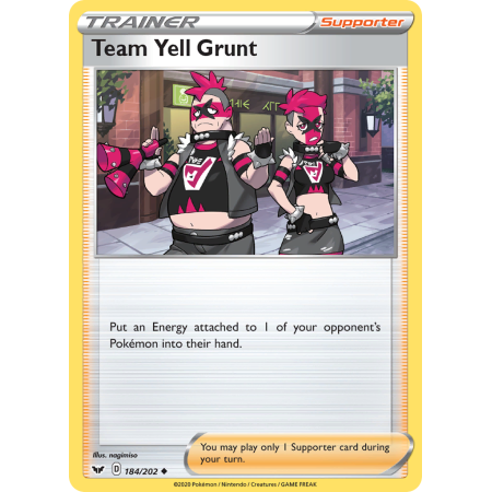 Team Yell Grunt (Reverse Holo)